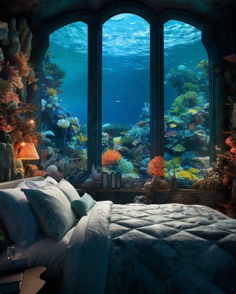 An Underwater Bedroom With An Incredible View