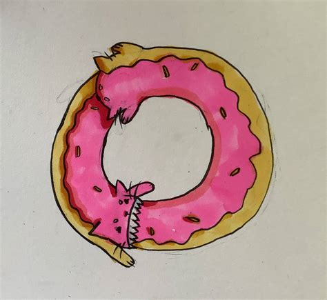 Donut Cats Eating Eachother by HarpeDraws on DeviantArt