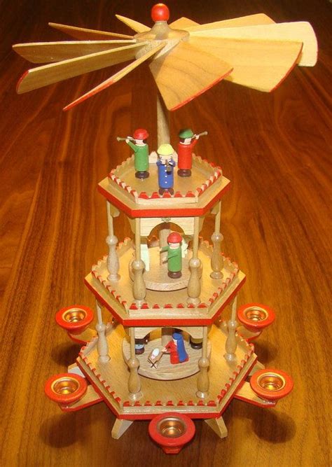 Nativity Creche Candle Carousel (Weihnachtspyramide), Germany, Olbernhau, Expertic, DDR Mimi ...