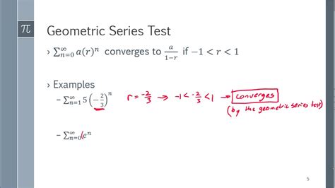 Geometric Series Test: Understanding the Convergence and Divergence of Geometric Series