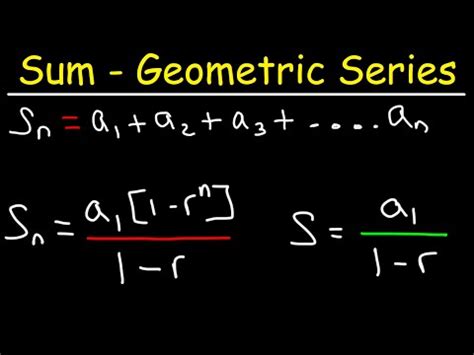 How to Derive The Sum formula Of A Geometric Series