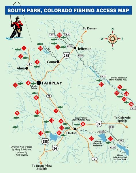 South ParkColorado Fishing Map - South Park CO • mappery