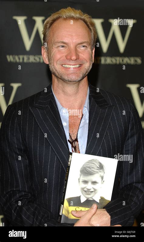 Singer sting photocall book signing autobiography hi-res stock ...