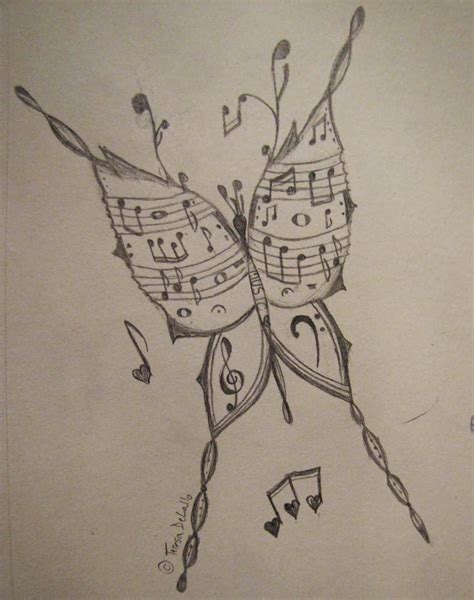 Occasional Randomness: Picture Saturday // Rain and color | Butterfly sketch, Music drawings ...