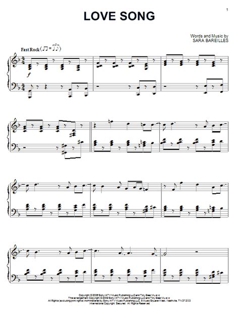 Love Song | Sheet Music Direct