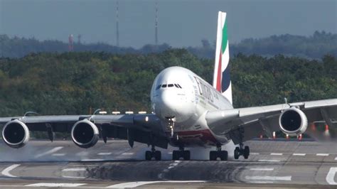 Watch The Incredible Landing Of This Emirates A380 In Fierce