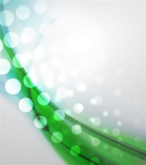 Premium Vector | Abstract green wave