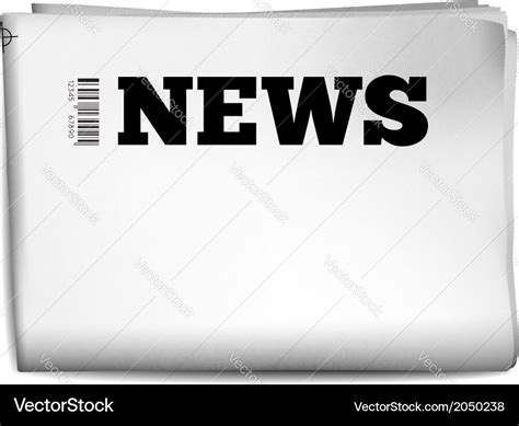 Blank newspaper Royalty Free Vector Image - VectorStock