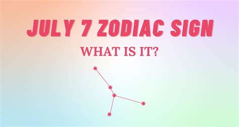 July 7 Zodiac Sign Explained | So Syncd