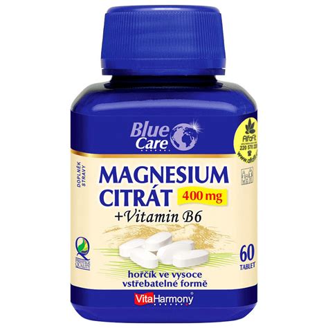 VitaHarmony Magnesium citrate 400 mg + vitamin B6 - 60 tablets