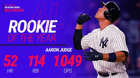 Yankees' Aaron Judge wins Sporting News AL Rookie of the Year | MLB | Sporting News