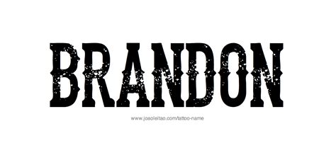 Brandon Name Tattoo Designs