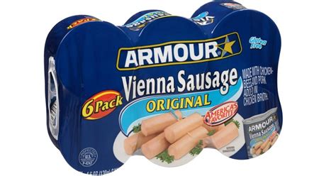 Amazon: SIX Armour Vienna Sausage Cans Only $2.72 Shipped (Just 45¢ Per ...