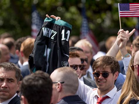 There is mounting speculation that the White House ceremony for Eagles fans did not have any ...