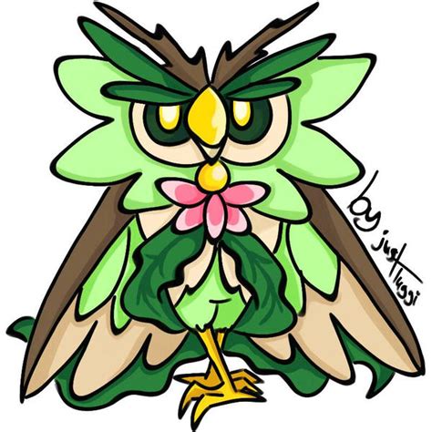 Rowlet's Final Evolution by justTuggi on DeviantArt