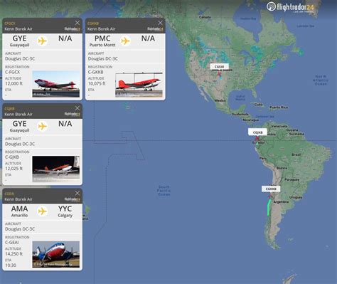 Flightradar24 on Twitter: "The long journey home to Canada after a ...