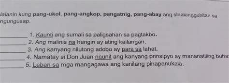 Kilalanin kung pang ukol,pang angkop,pangatnig,pang abay ang ...