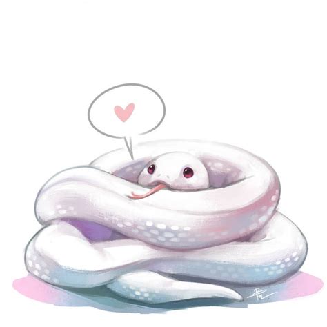 Snek by lBlacKiE-MaiDeNl on DeviantArt | Cute little drawings, Cute kawaii animals, Cute snake