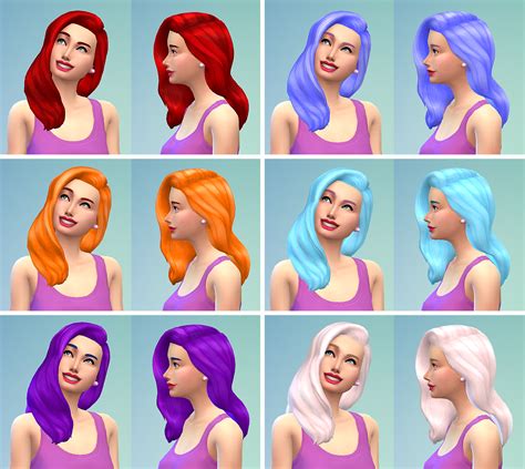 Sims 4 hair colors so kids can genetically have green hair mod ...