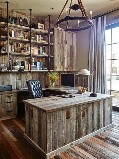 43 Rustic Farmhouse Bohemian Decorating Ideas | Rustic home offices ...