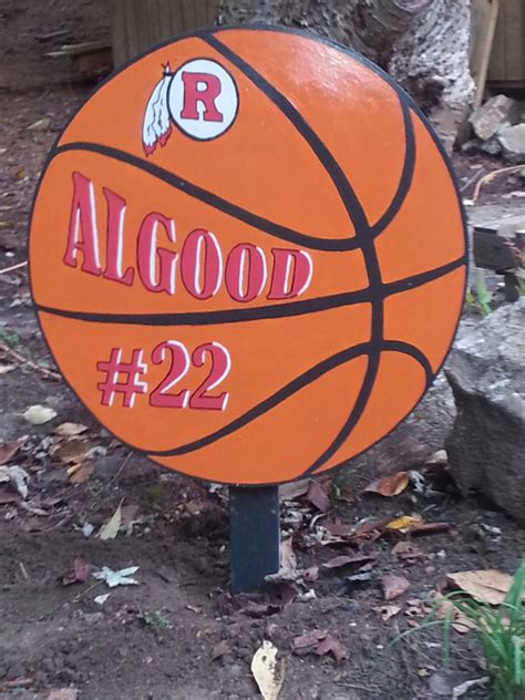 Basketball Wooden Yard Art Sign All Sports Can Be Done and | Etsy | Yard art, Yard signs, Locker ...