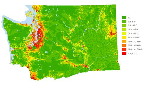 Population density by census block: 2010 | Office of Financial Management