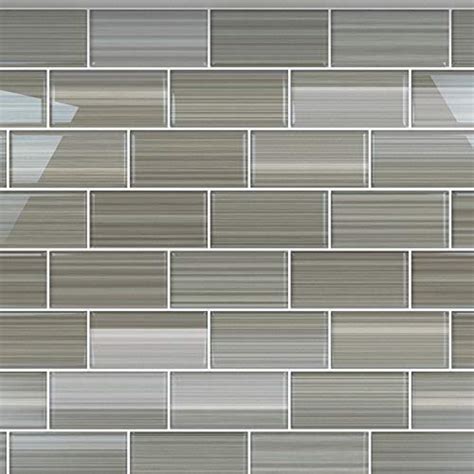 Classic Hand Painted Series - Gainsboro - Gray Glass Subway Tile Gainsboro for Kitchen ...