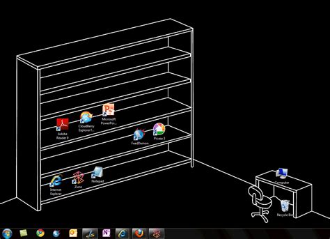 Organize Your Windows Desktop with Bookshelf Wallpaper