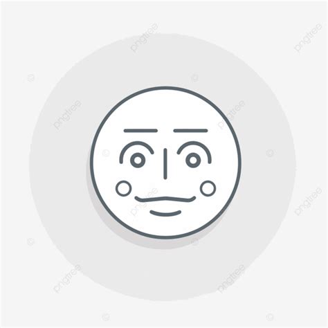 Smiley Face Line Icon Vector, Lineal Icon, Emotions, Bold Line PNG and ...