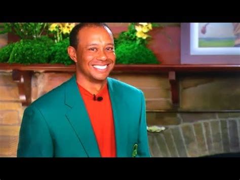 Tiger Woods Green Jacket presentation - YouTube