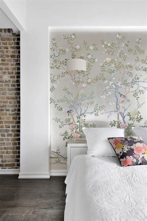 From floral backdrops to contemporary graphic motifs, dress your bedroom walls with these ...