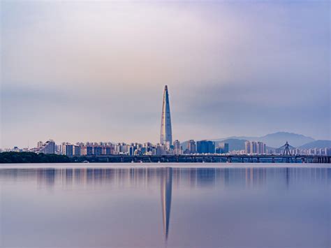 Tapetenpanorama, Wolkenkratzer, Seoul, Südkorea HD: Widescreen: High ...