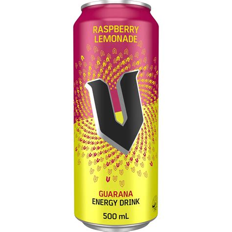 V Energy Drink Raspberry Lemonade 500ml | Woolworths