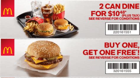 McDonald’s Canada New Coupons: Buy 1, Get 1 FREE Sandwiches, Meal Deal For $5.49 & More! *Live ...