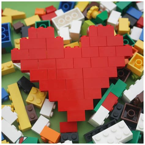 LEGO Heart Valentine's Day STEM Activity for Kids