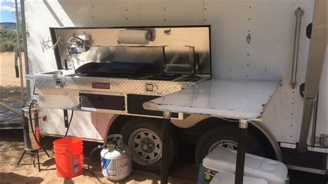 Camping Kitchen, Cargo Trailer Conversion, Truck Box Kitchen - YouTube