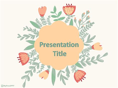 Free Vintage Floral PowerPoint Template - Download Free PowerPoint PPT