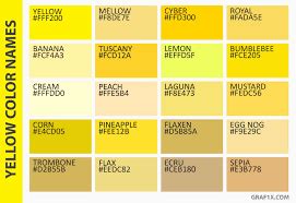 Image result for colors list | Shades of yellow color, Color palette yellow, Pantone color