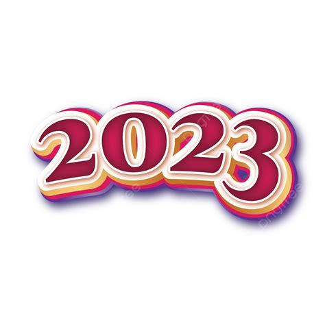 現代 3d 風格 2023 文字效果和藝術, 文字效果, 年, 2023向量圖案素材免費下載，PNG，EPS和AI素材下載 - Pngtree