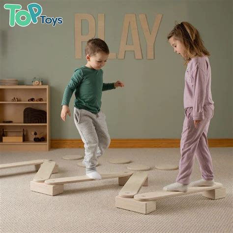 Balance Beam with Stepping Stones For Kids Toddler Balance Training ...