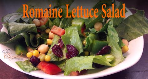 Romaine Lettuce Salad Recipe With Step by Step Video | Elegante Catering