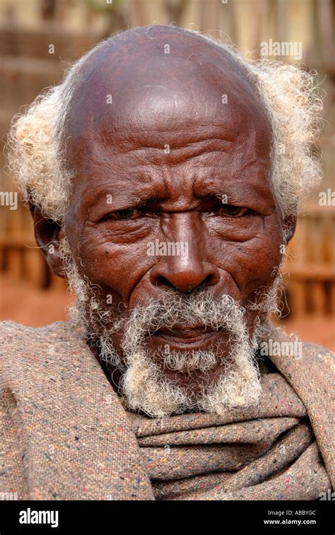 Portrait of an old man Keyafer Ethiopia Stock Photo - Alamy