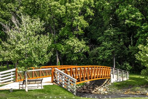 The footbridge over Yellow Creek in Krape Park, Freeport IL | Freeport ...