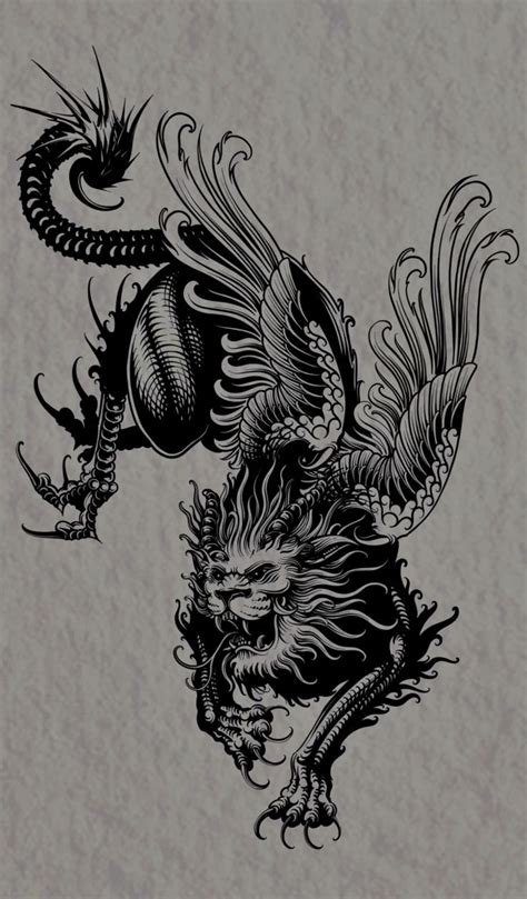 Manticore tattoo sketch | ovod in 2024 | Dragon tattoo, Art tattoo ...