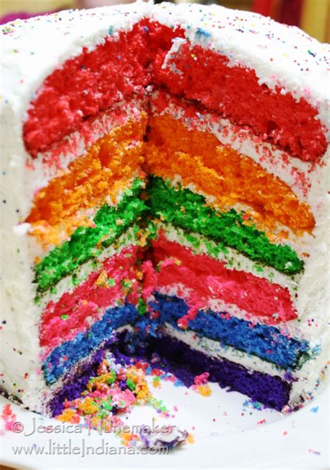 Rainbow Cake Recipe – Little Indiana