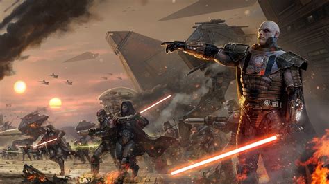 2560x1440 old republic, attack, star wars, lightsaber, sith ... | Star wars wallpaper, Star wars ...