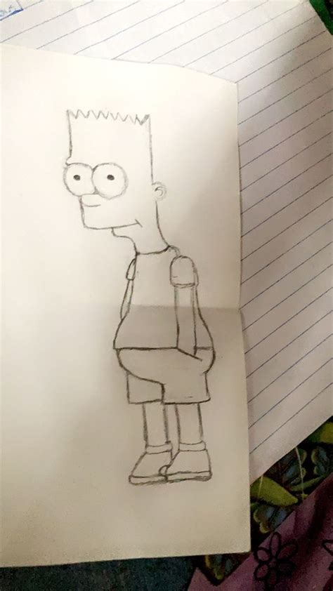 Bart Simpson drawing | Simpsons drawings, Bart simpson drawing, Sketches