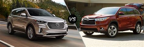 2017 Hyundai Santa Fe vs 2017 Toyota Highlander