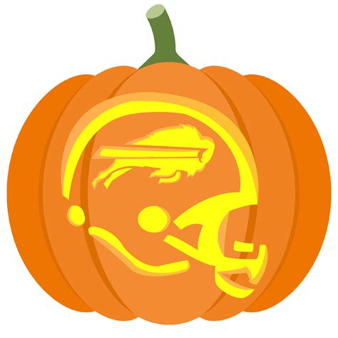 Helmet Buffalo Bills Pumpkin Stencil | Free Printable Papercraft Templates