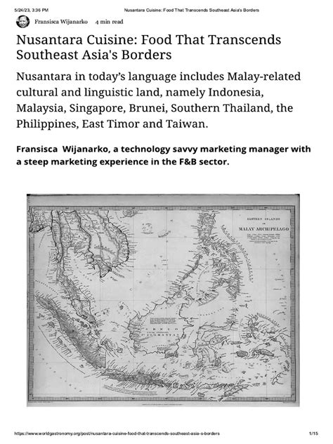 Nusantara Cuisine_ Food That Transcends Southeast Asia_s Borders | PDF